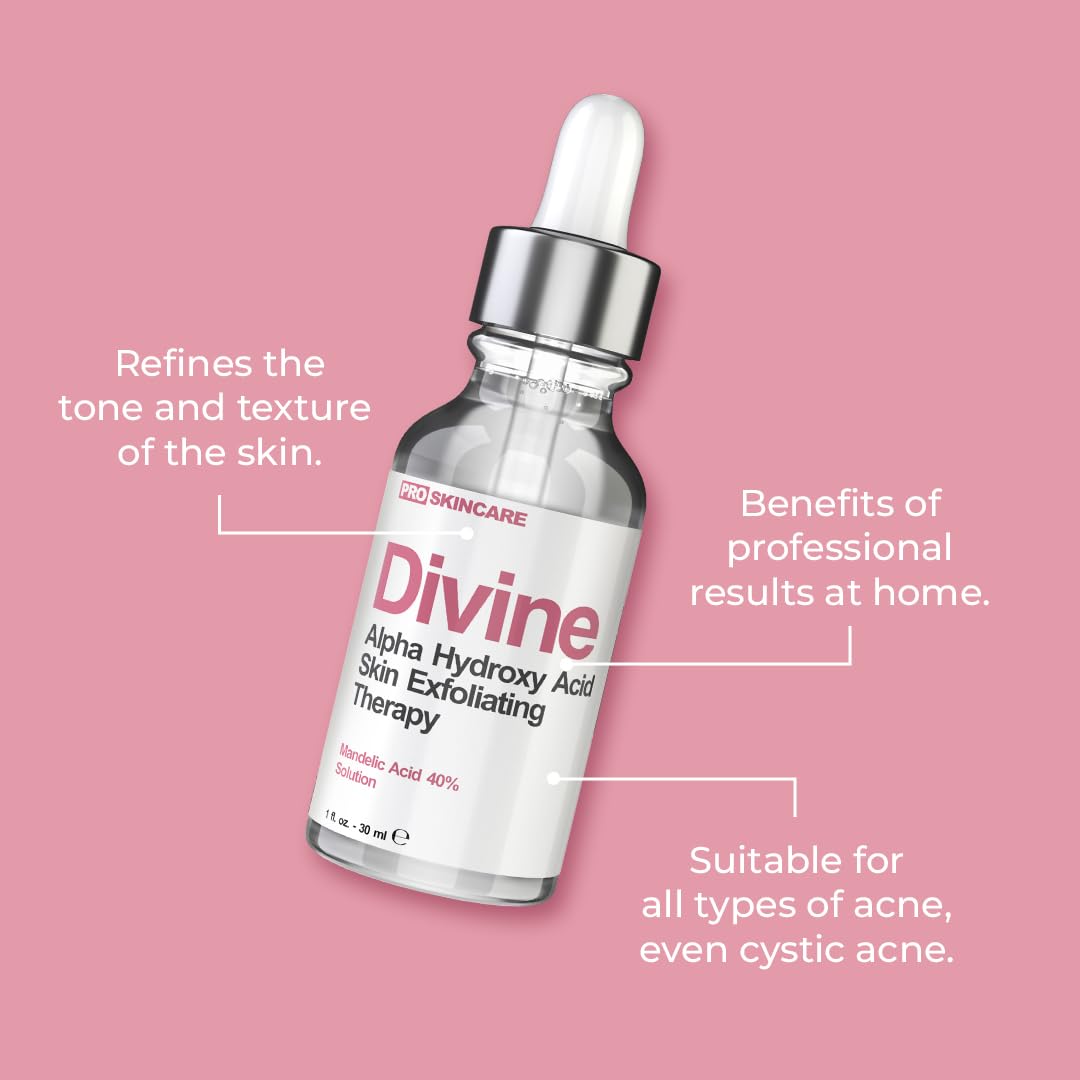 Divine Derriere Ingrédients mandélique purifiés: exfoliation en douceur.