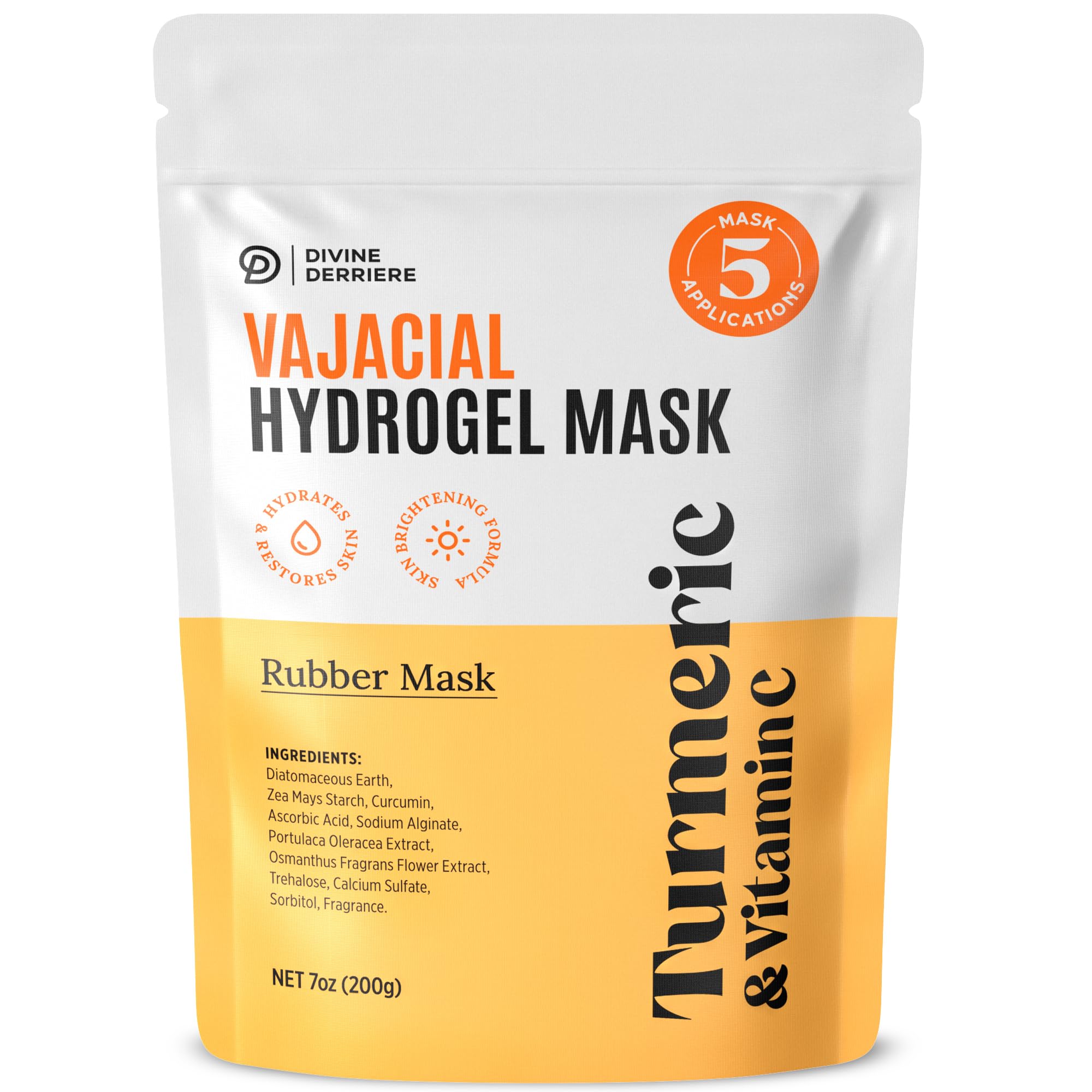 Divine Derriere – emballage du masque hydrogel vajacial, prêt à l’emploi