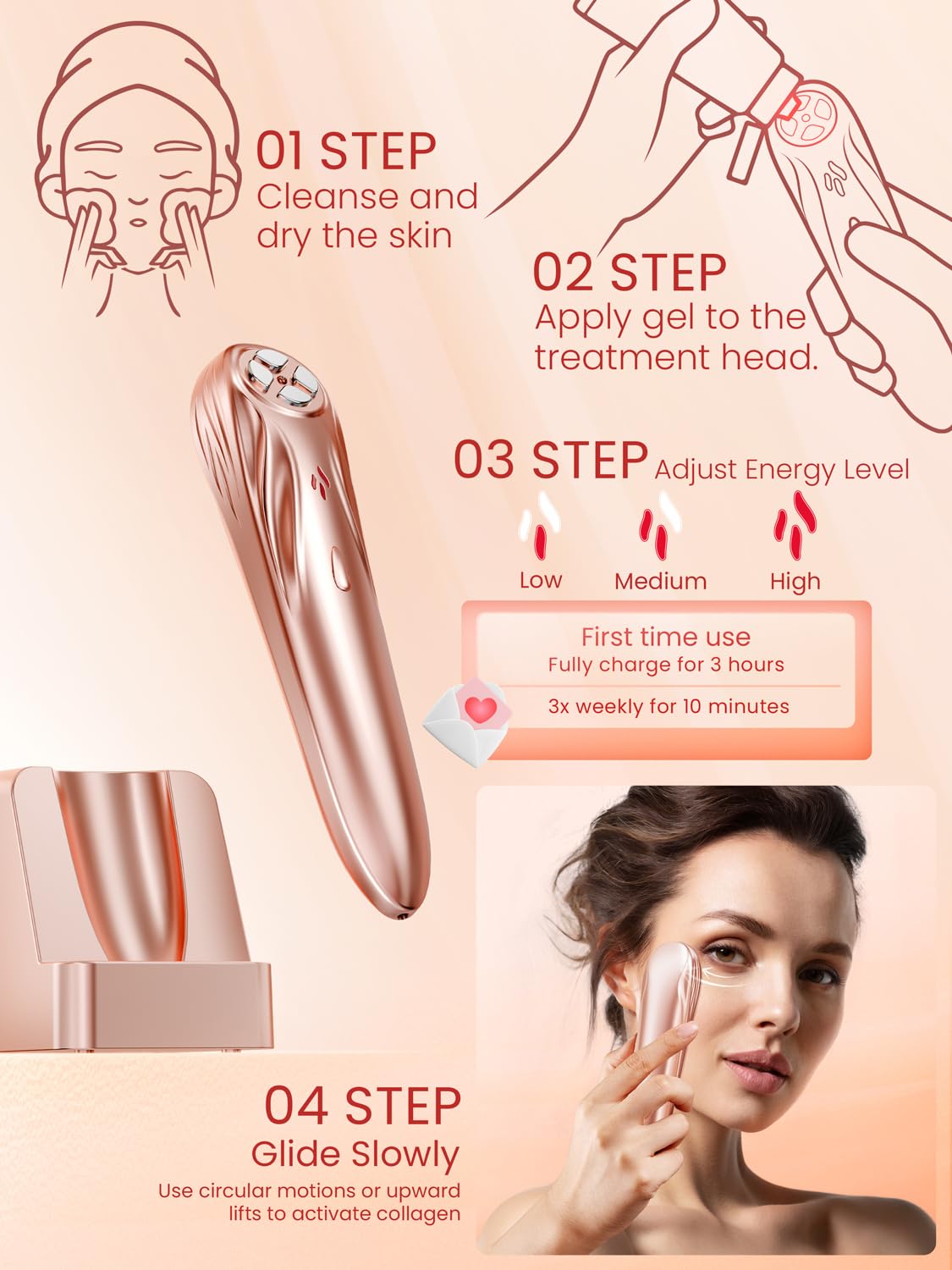 Divmceknyy gel base inclus 3,53 oz optimise la conduction