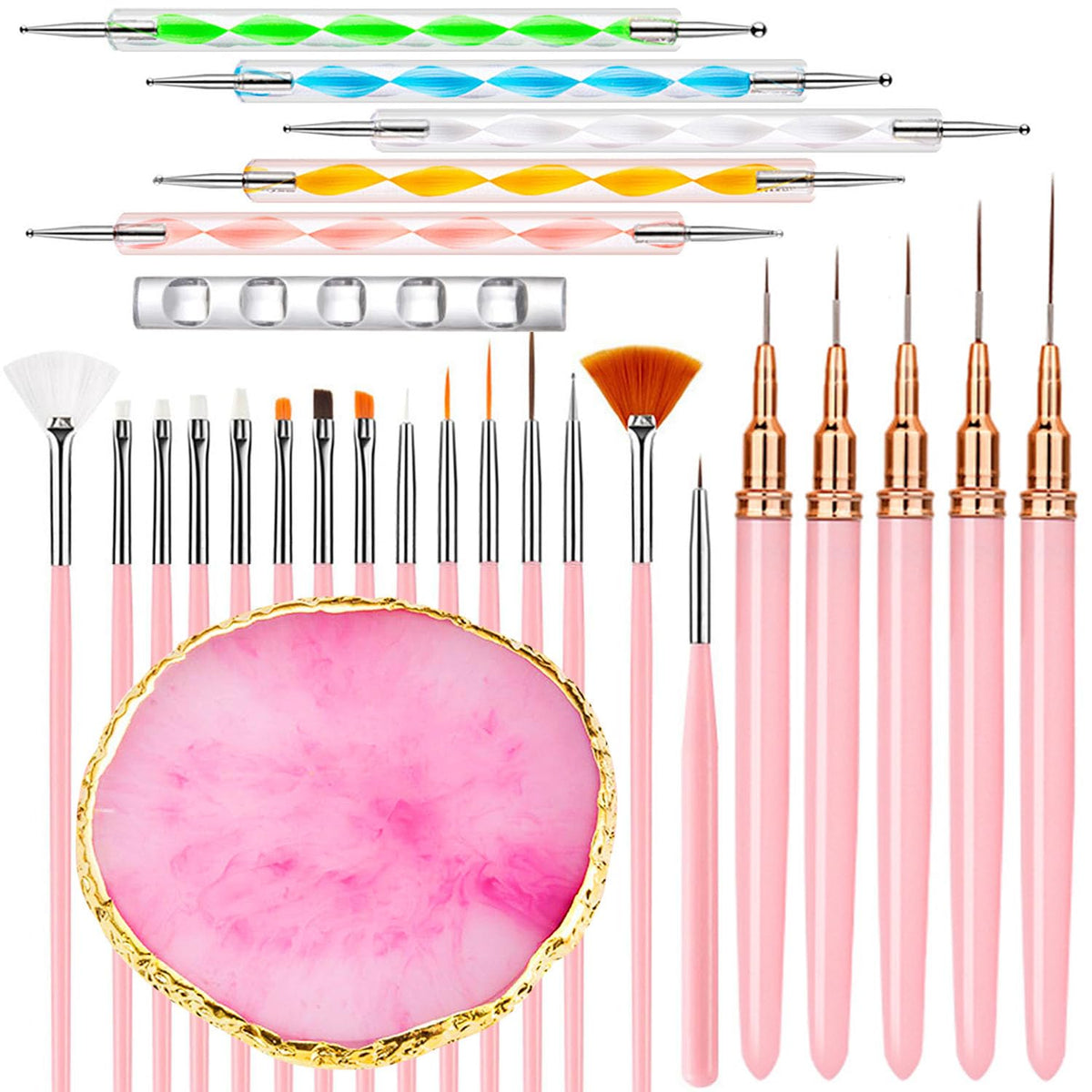 DIYCICO ensemble outils ongles 27 pièces pour créations maison