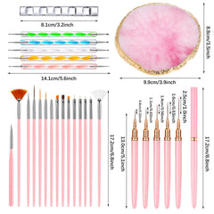 DIYCICO 15 pinceaux art ongles pour dessins précis