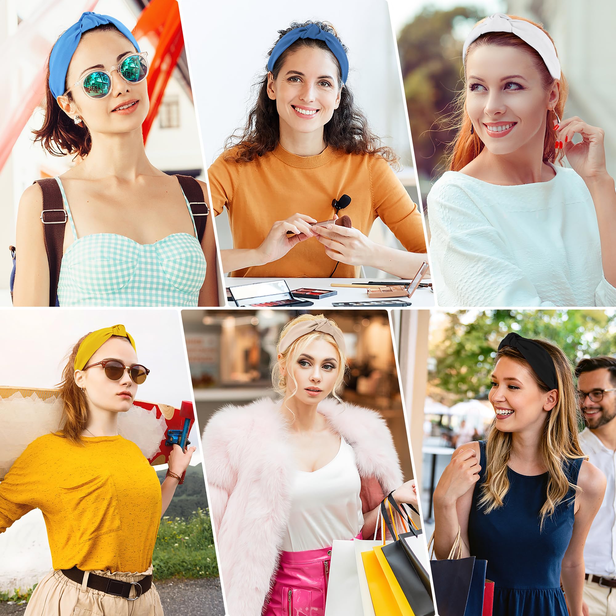 Bandeau DiyJibb rose avec noeud, accessoire tendance pour toutes les occasions.