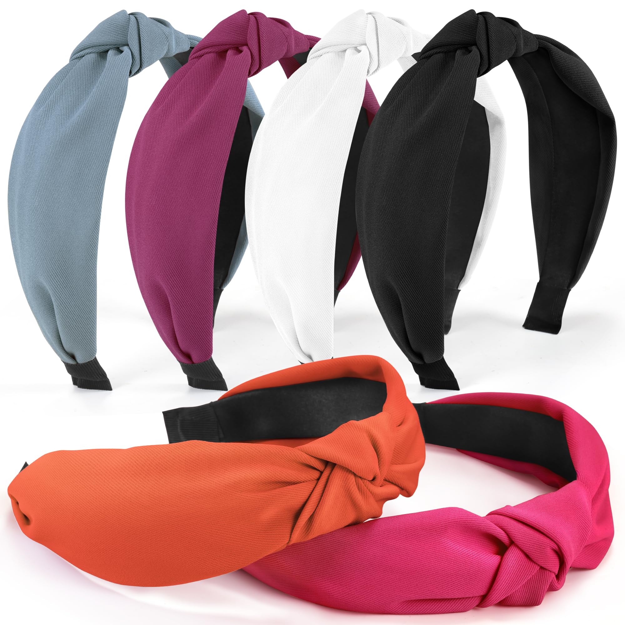 DiyJibb bandeau torsadé multicolore, accessoire quotidien facile à porter.