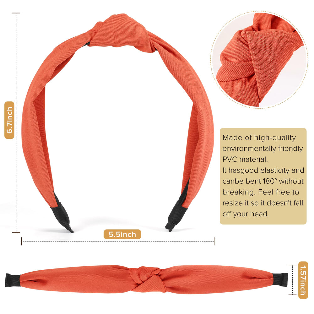 DiyJibb bandeau torsadé rose pâle, confort durable pour toute la journée.