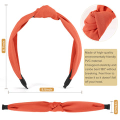 DiyJibb bandeau torsadé rose pâle, confort durable pour toute la journée.