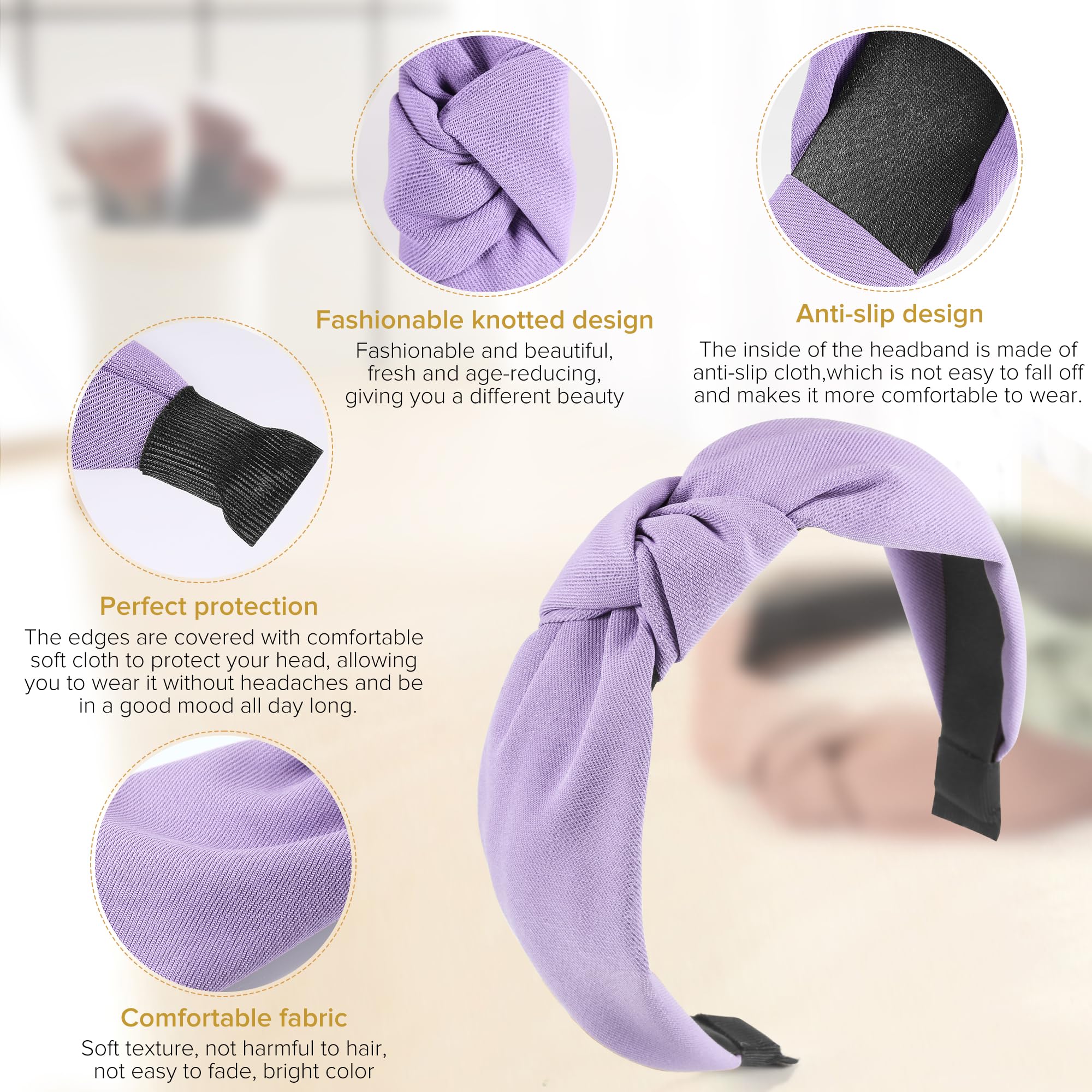 Bandeau DiyJibb design torsadé; apporte une touche tendance à toute coiffure.