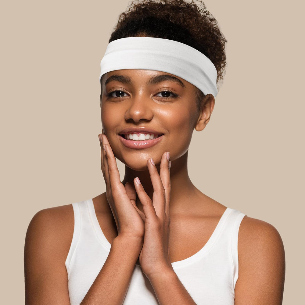 DiyJibb bandeaux en coton-polyester-spandex, douceur et élasticité durables.