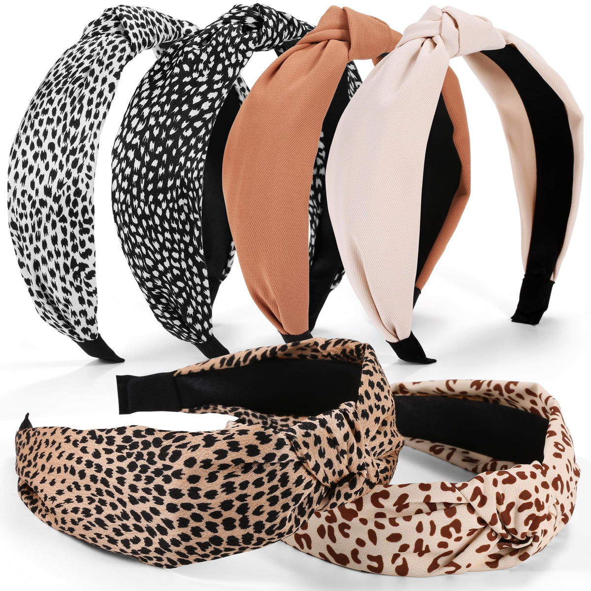 Bandes DiyJibb – ensemble 6 bandes avec noeud, polyvalentes pour tous les looks