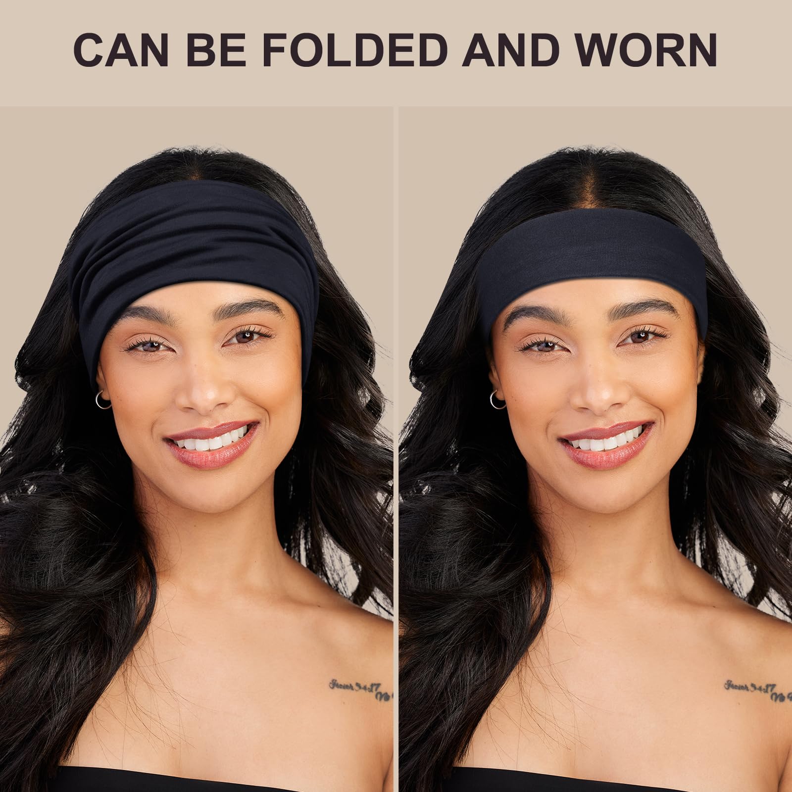 Headband DiyJibb bleu marine pour usage quotidien, élégant et polyvalent