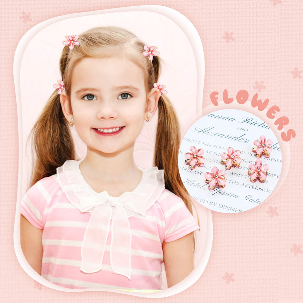 Dizila pince fleur mini cristal brun, chic discret pour une tenue quotidienne