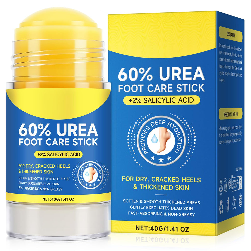 Stick DLOMFVFQ urée pour pieds secs, hydratation ciblée.