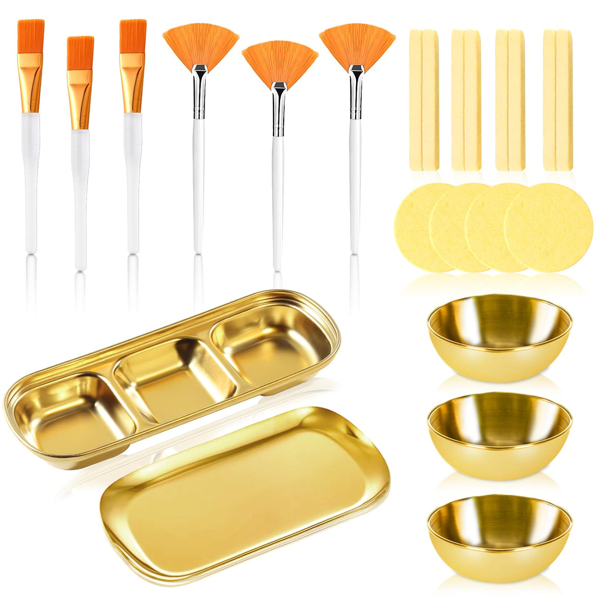 DLUGOPIS bols melange or pratique pour preparer et melanger les soins