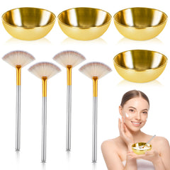DLUGOPIS ensemble-bols-or-inox: bols robustes pour préparer des masques à la maison