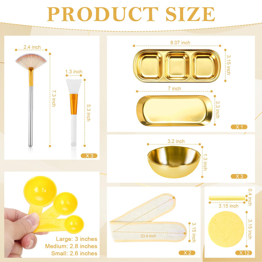 DLUGOPIS plateau soin dore, rangement élégant des outils
