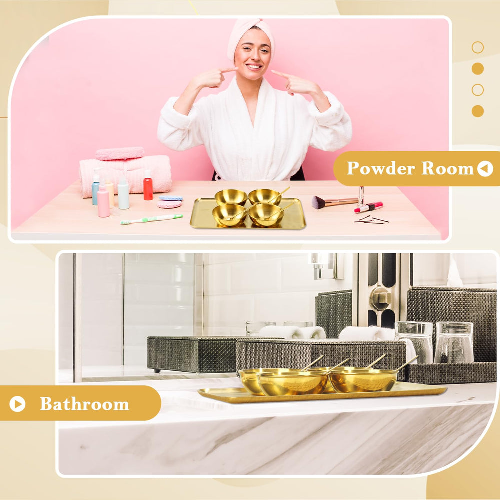 DLUGOPIS - support rangement bain doré: organise et garde les outils propres.
