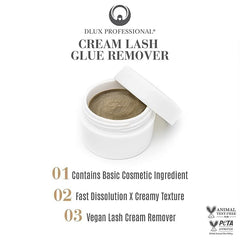 DLUX PROFESSIONAL pot crème adhésif cils 15 ml prêt à l’emploi.