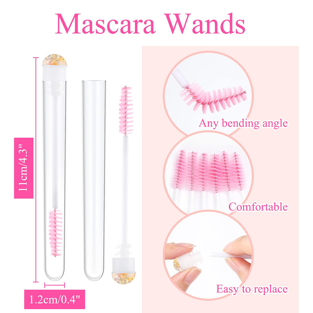 Brosse cils Dming couleur blanche, idéale pour nettoyer les extensions.