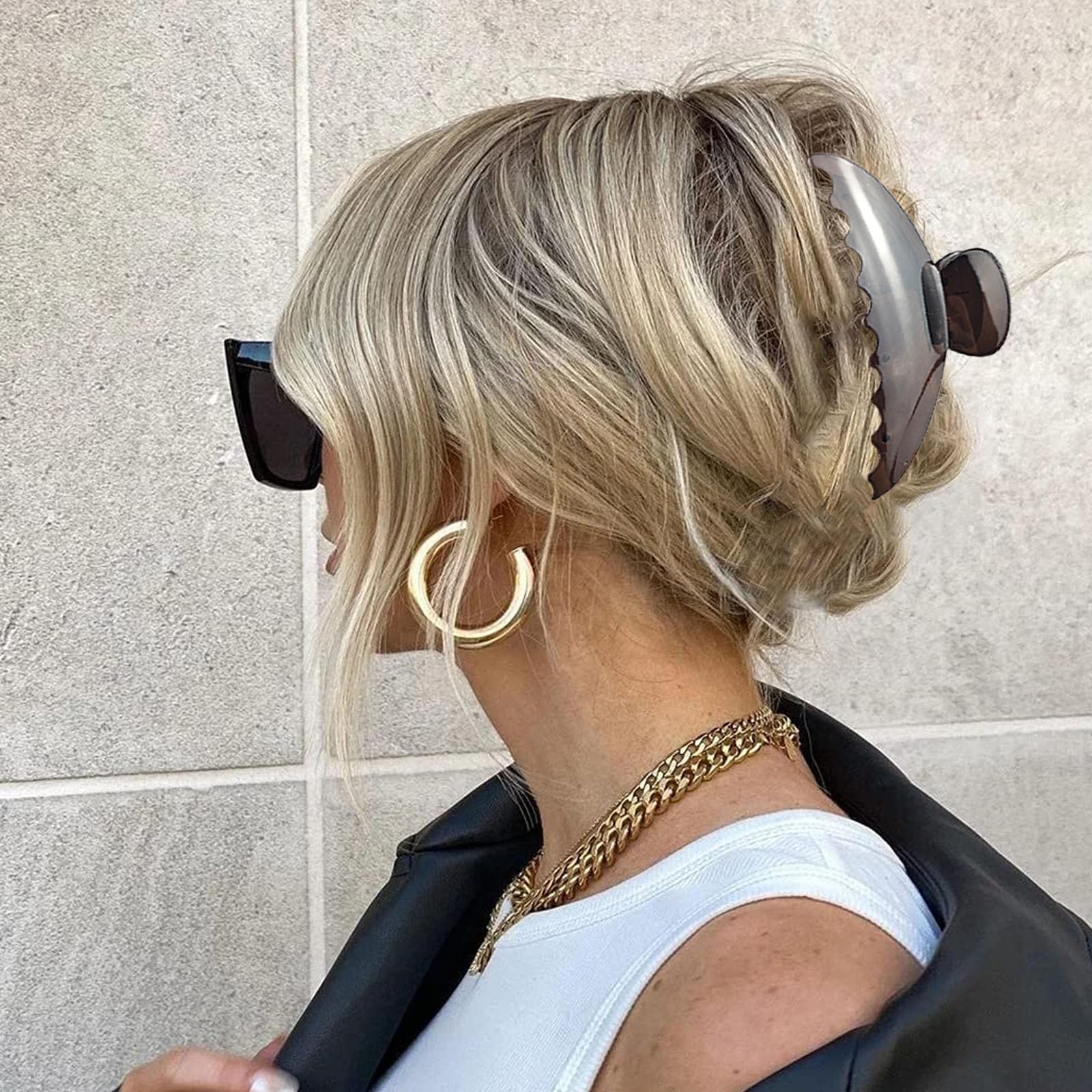 DMJHJY cadeau idéal avec pinces cheveux acryliques grandes