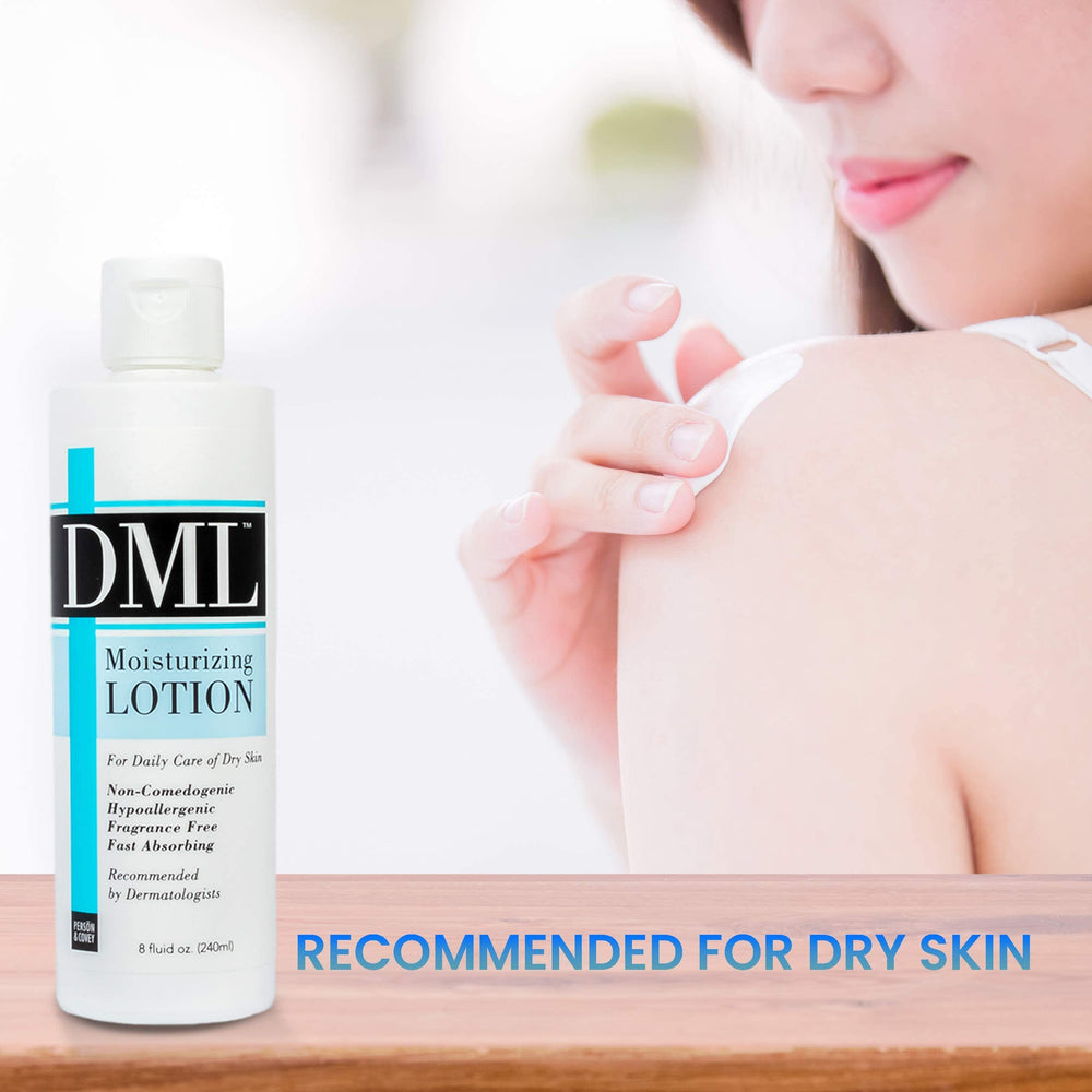 Emballage épuré de la lotion hydratante DML et héritage familial.