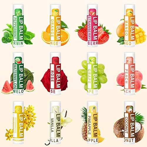 Baume à lèvres DMSKY, 12 parfums variés pour le quotidien.