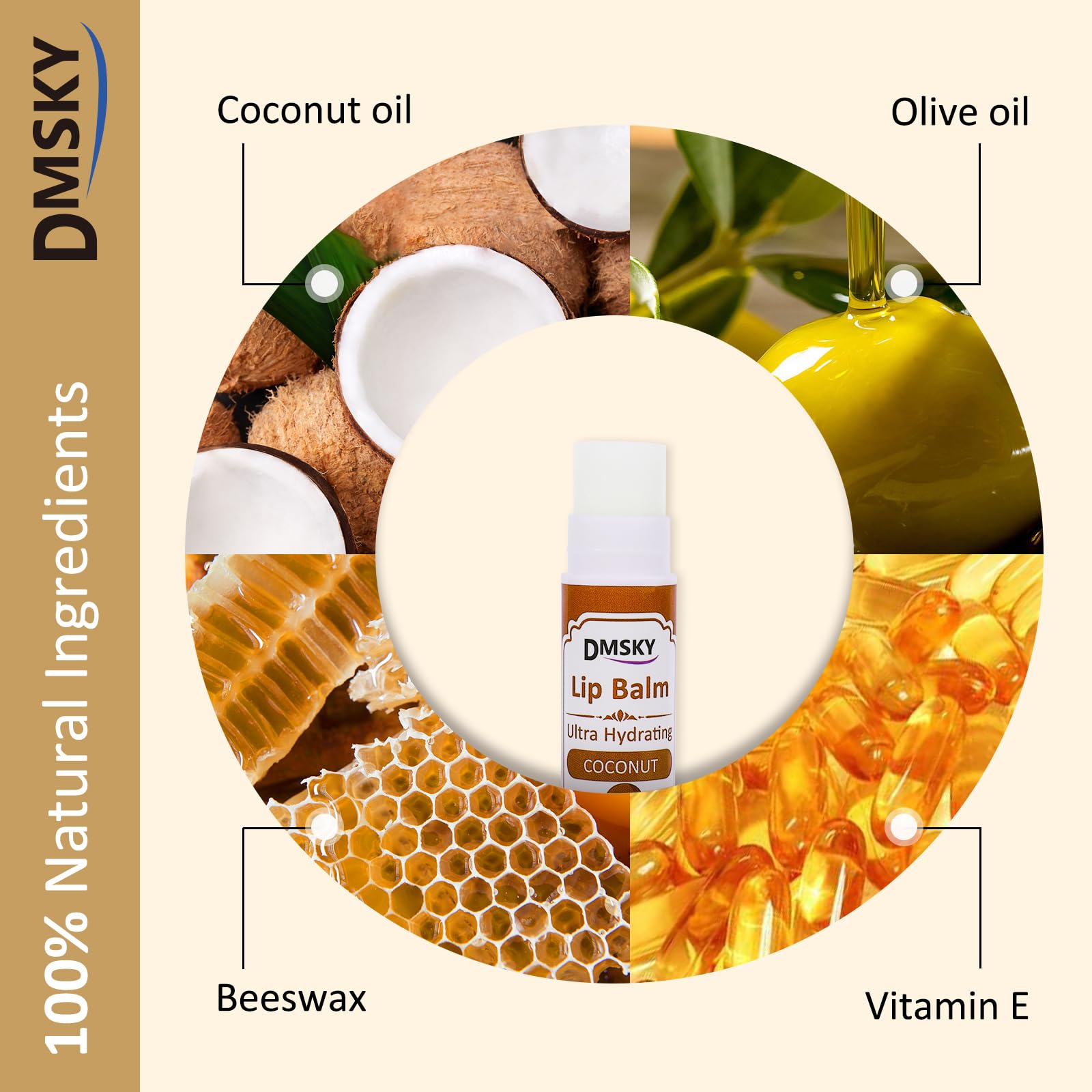 Baume lèvres DMSKY mangue — parfum fruité et hydratation longue durée