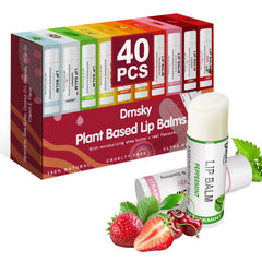 Dmsky baume-levres pack-fruits saveur cerise, hydratation durable pour levres seches.