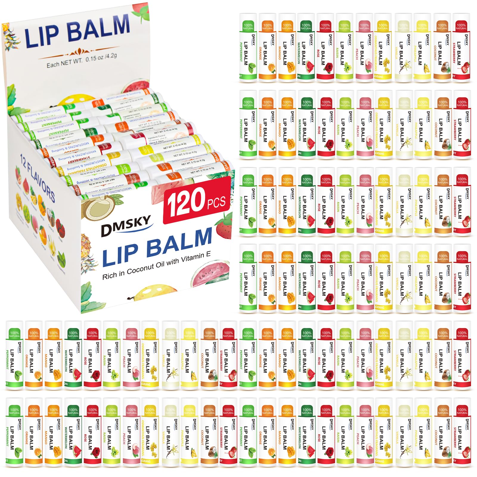 DMSKY baume lèvres – tubes colorés, hydratation légère pour lèvres sèches
