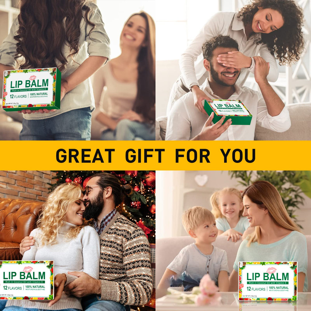 Cadeau idéal DMSKY baume lèvres, assortiment saveurs pour tous les jours.