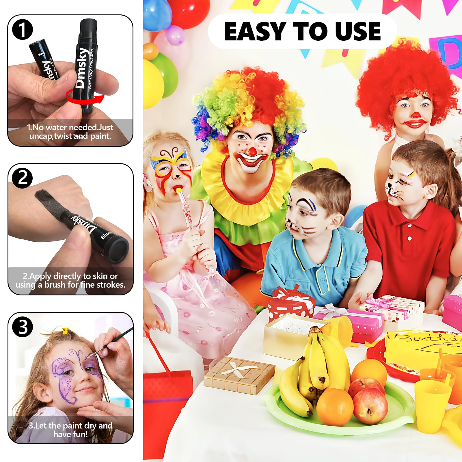 Dmsky Eye Black Stick – palette de couleurs variées