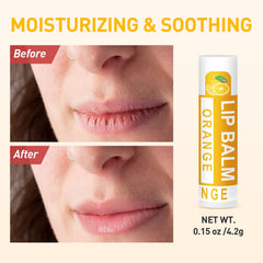 Mango flavor lip balm offers tropical scent with lasting softness.