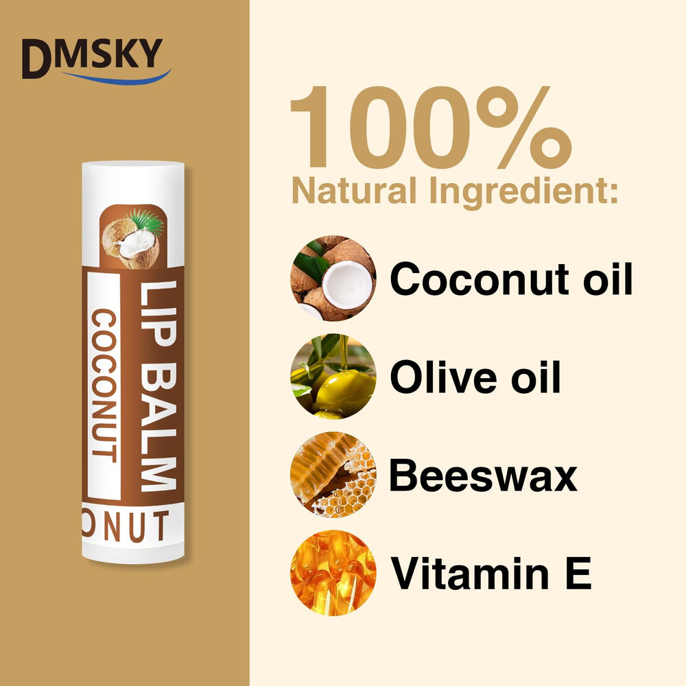 Watermelon flavor lip balm by Dmsky delivers refreshing hydration.