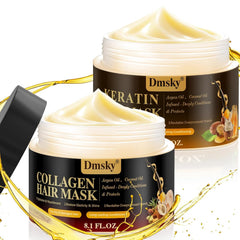 Masque Dmsky Keratine et Collagène — bouteille prête à hydrater intensément les cheveux.