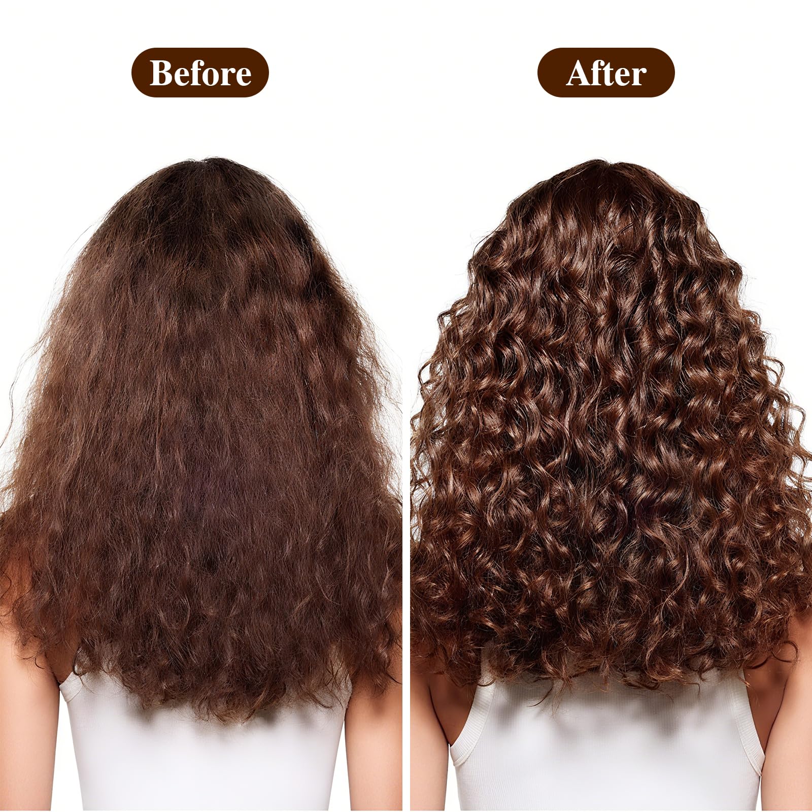 Dmsky masque cheveux rinçage à l’eau tiède pour brillance.