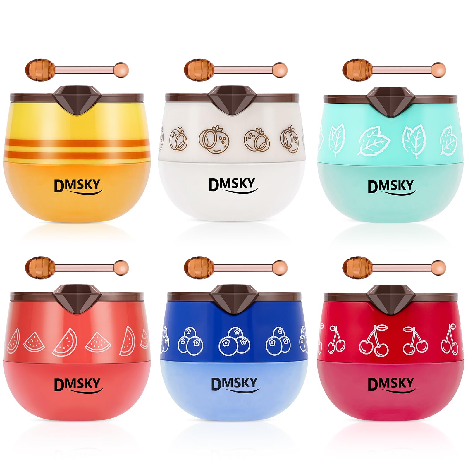 Baume lèvres DMSKY miel, pot compact offrant hydratation durable pour des lèvres douces