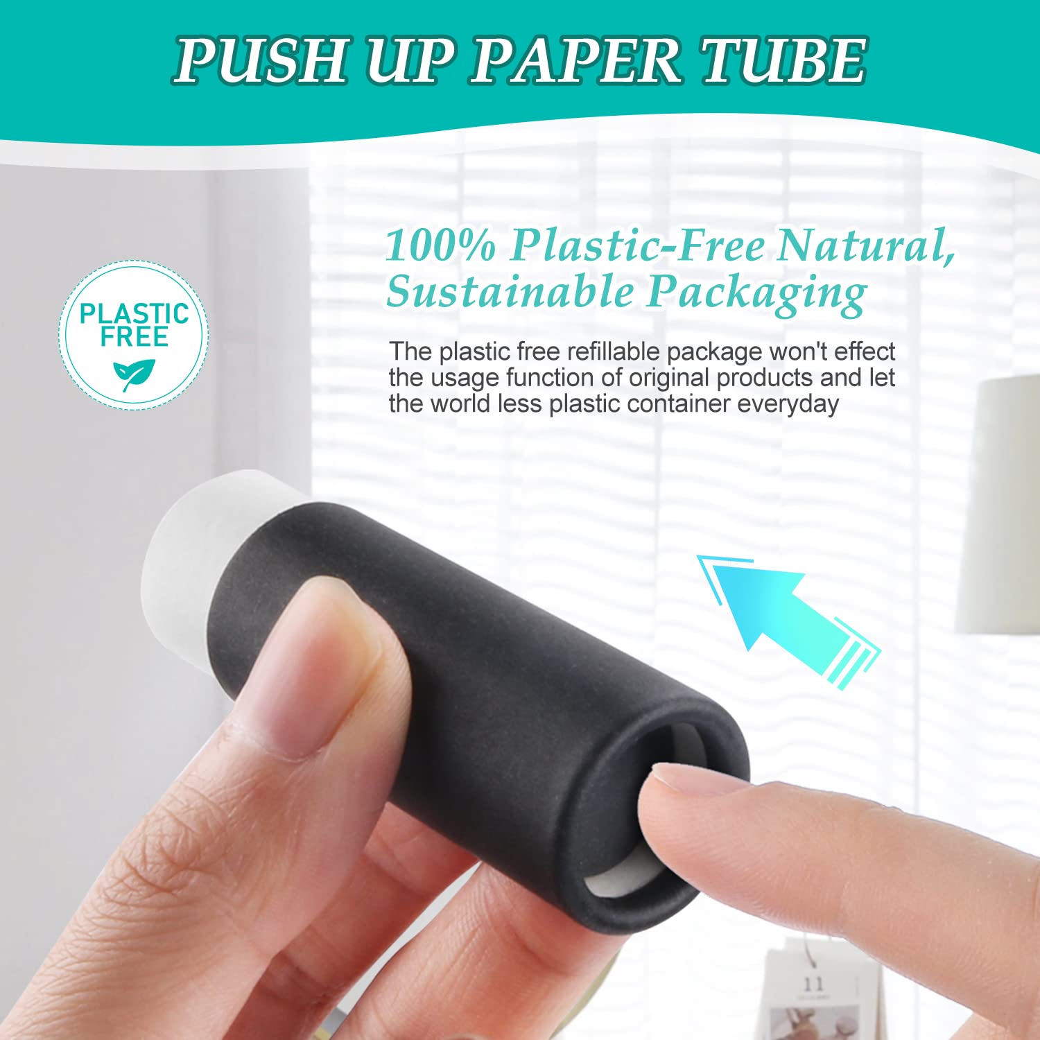 DMuuuDM tubes baume-à-levres capuchon discret, emballage noir mat pratique et élégant.