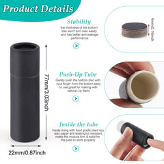 DMuuuDM tubes baume-à-levres poussoir, mécanisme fluide pour remplir et prélever facilement.
