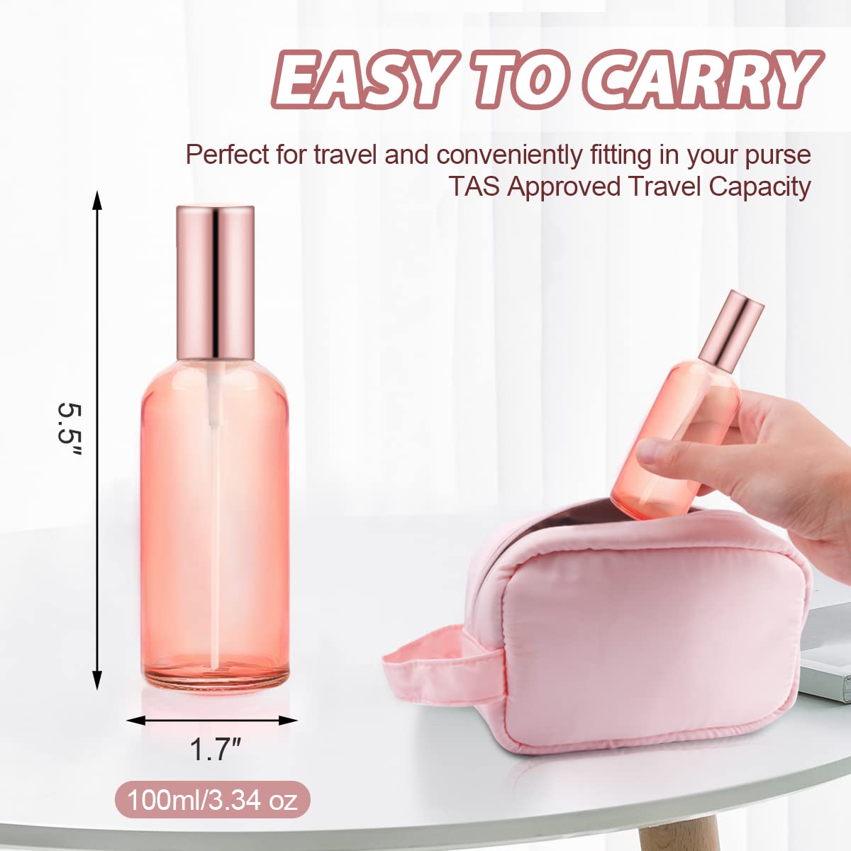 DMuuuDM bouteille portable 100 ml, idéale pour voyager.