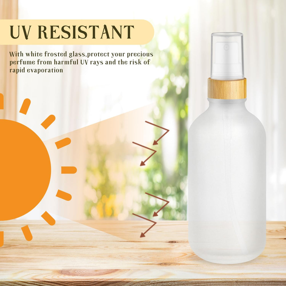 DMuuuDM vaporisateur en verre 120 ml avec pompe fine pour huiles essentielles.