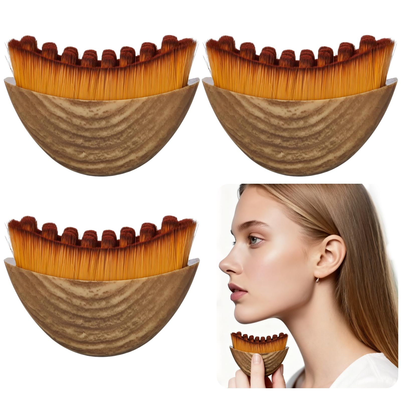 Brosse DMwespe contour lymphatique visage, design ergonomique facilitant le massage.