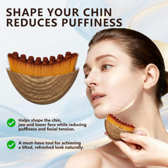 Brosse DMwespe contour lymphatique visage, poils doux adaptés aux peaux sensibles.