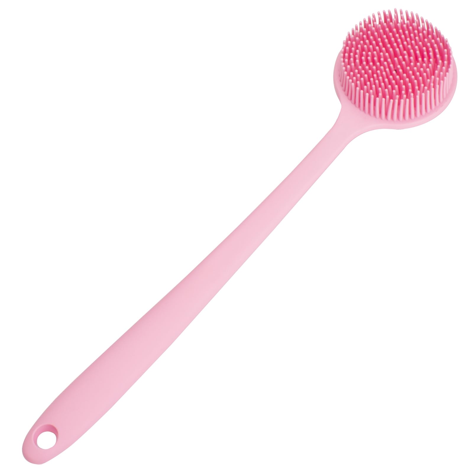 Brosse DNC silicone portable pour salle de bain et voyage.