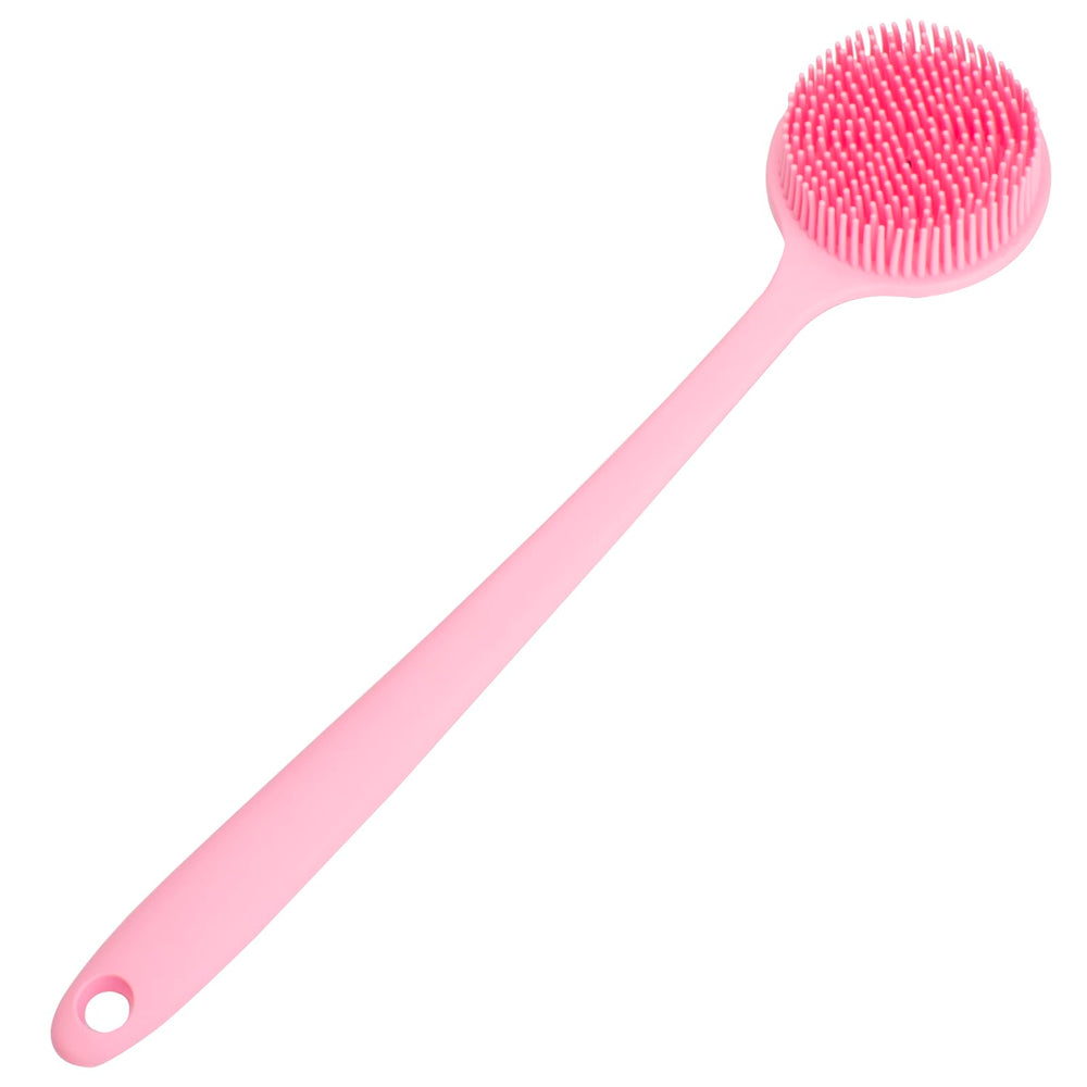 Brosse DNC silicone portable pour salle de bain et voyage.
