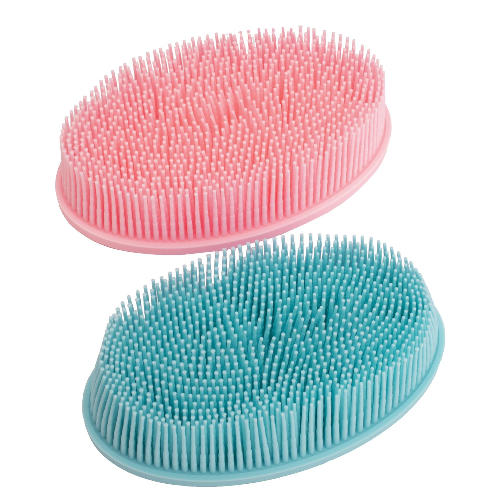 Brosse silicone DNC double-face pour corps et visage, exfolie et stimule la circulation.