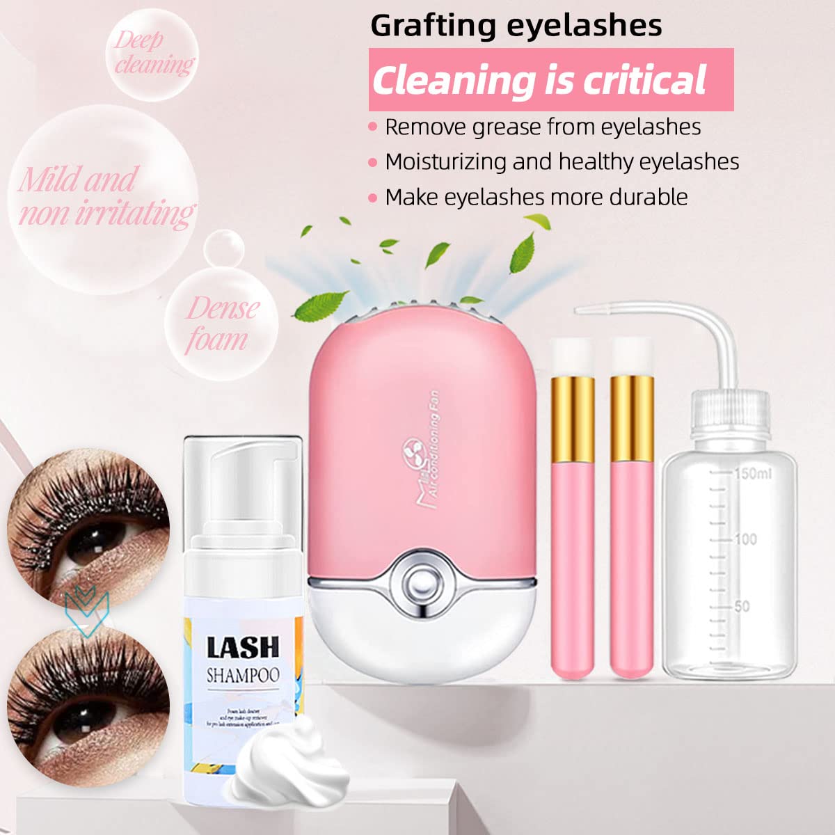 DNSGOOR kit lash mapping 14 paires: guide de placement avec 14 paires pour tester les combinaisons.