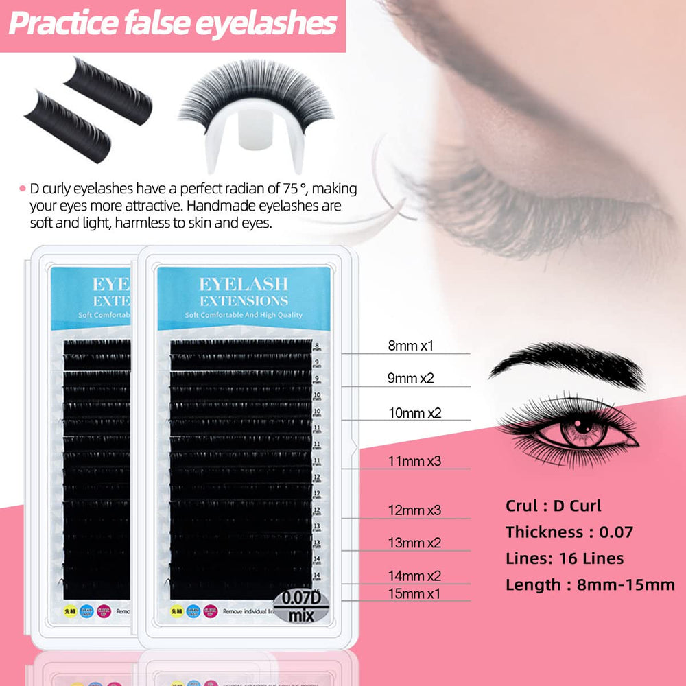 DNSGOOR Mapping cils 14 paires: aide à planifier les effets des extensions.