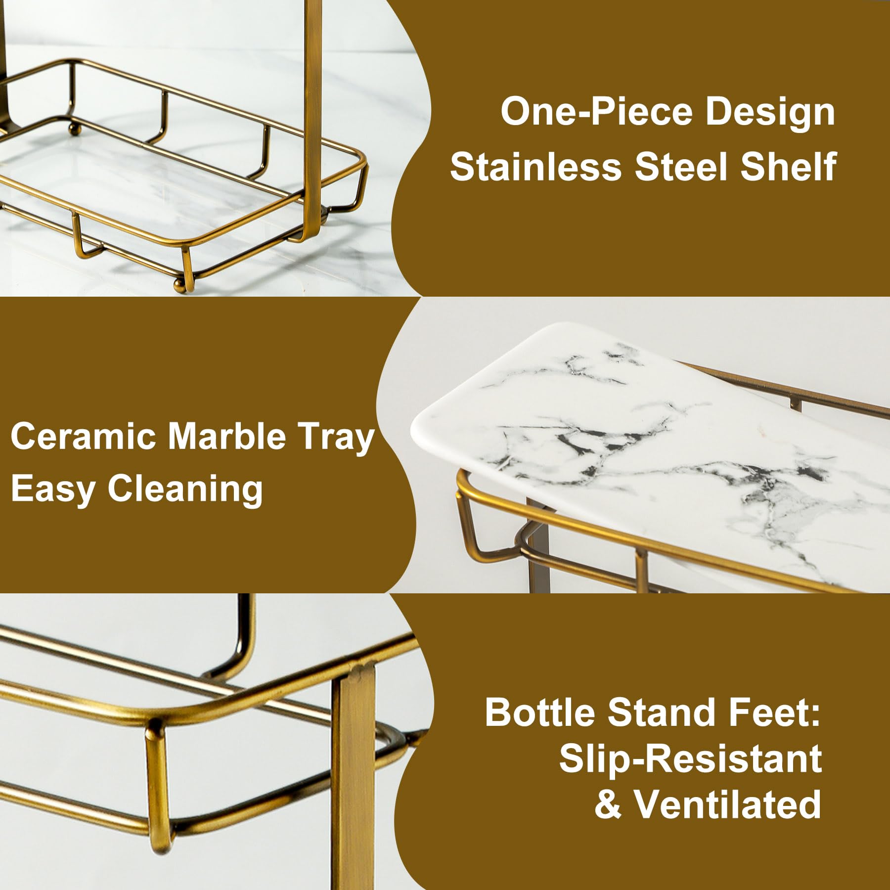 Dobbyby plateaux céramique marbre blanc, finition luxueuse et nettoyage facile.