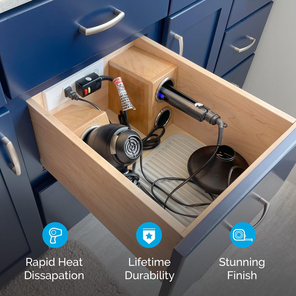 Docking Drawer rangement intérieur outils chauffants réduction du désordre