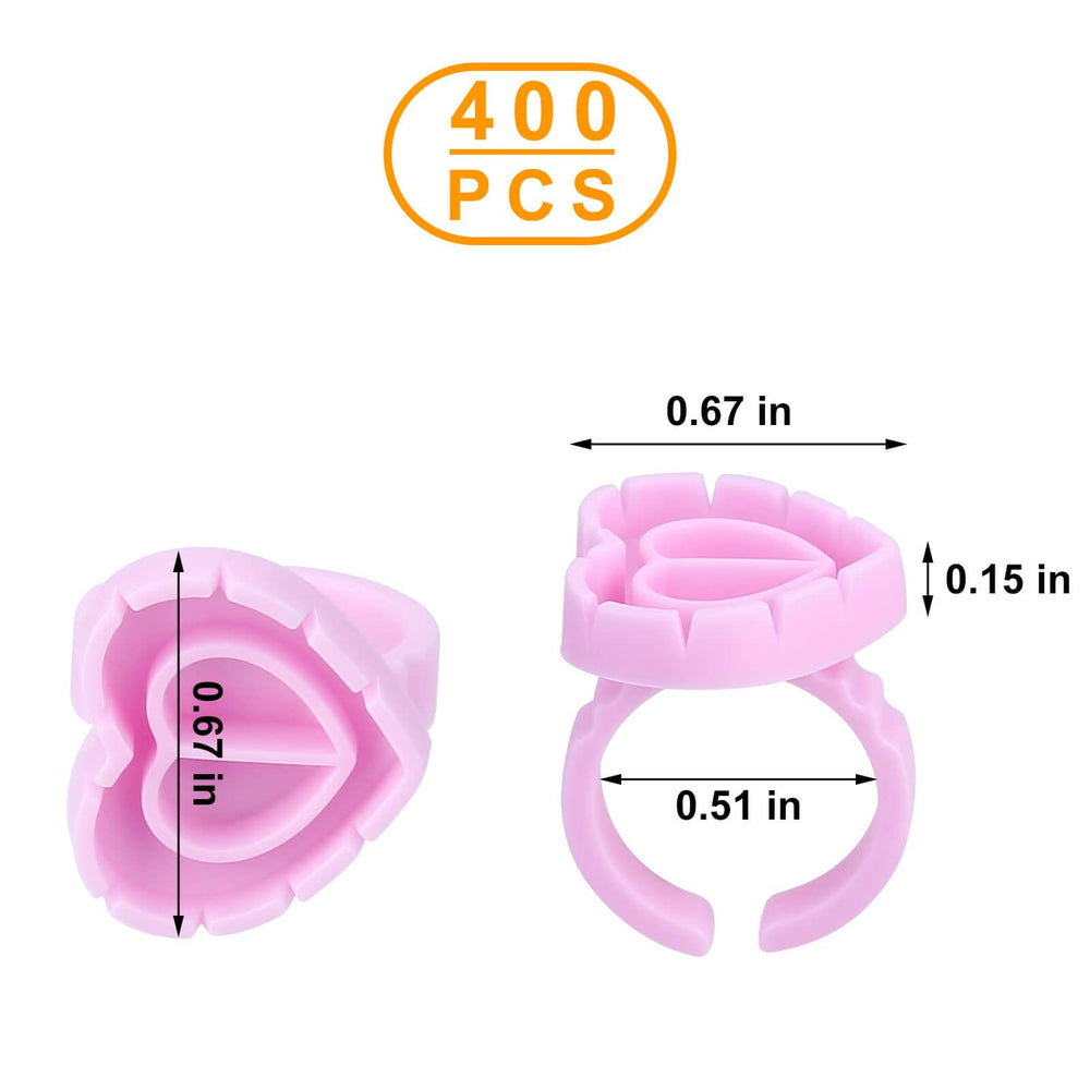 DOCLWF anneaux-colle coeur reglables: diamètre ajustable pour s'adapter à vos doigts.