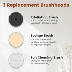 DOCOCO brosse-visage étanche adaptée à une utilisation en douche