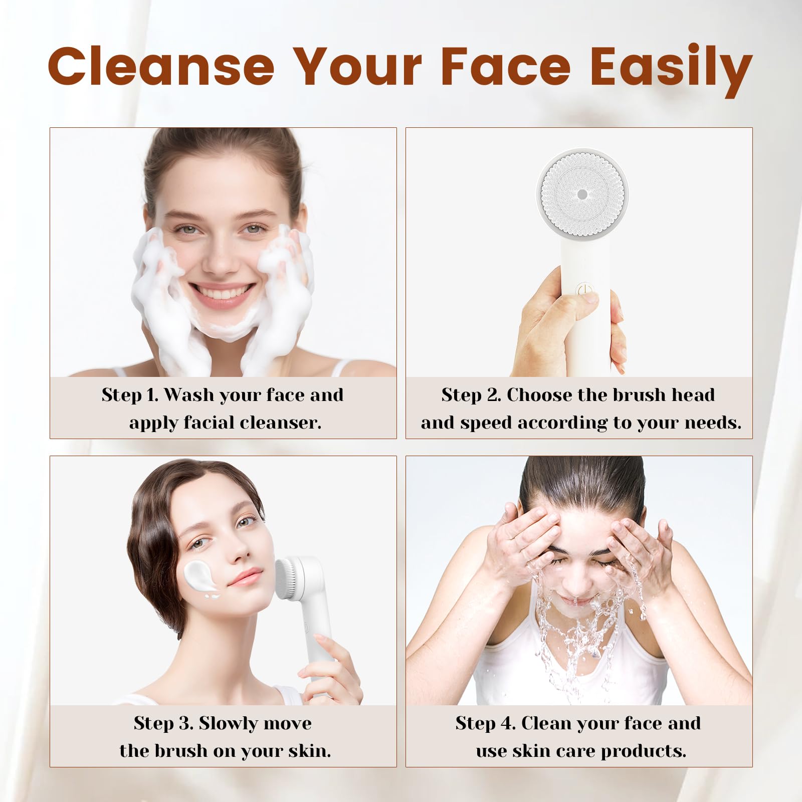 DOCOCO brosse-visage nettoyage quotidien efficace